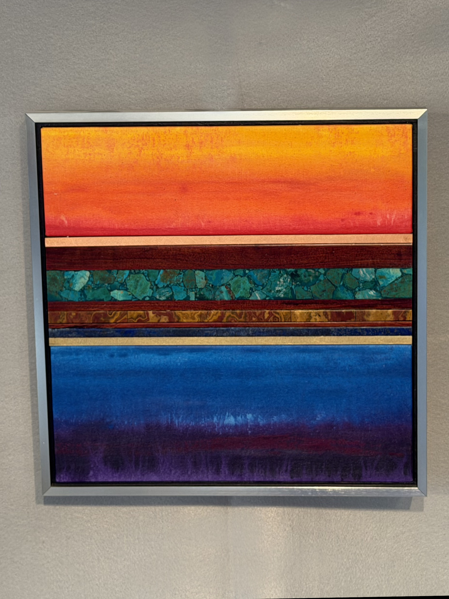 Turquoise with Green and Red